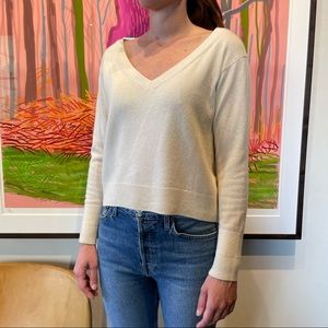 Cashmere cropped sweater